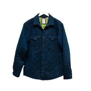 Relwen Tick Weave Shirt Jacket - Navy